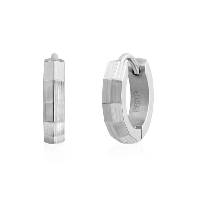 Boucles d'oreilles modernes hexagonales