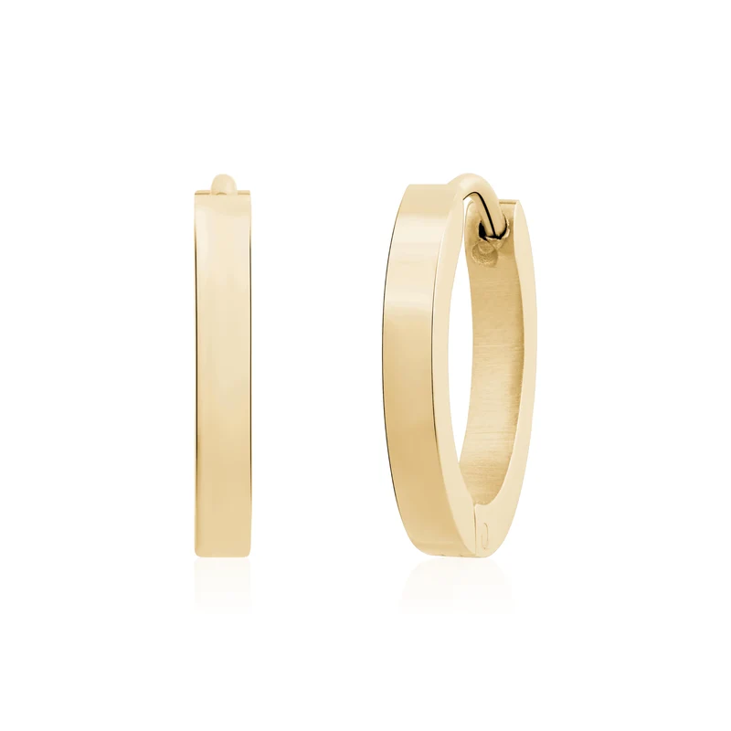 Boucles d'oreilles plates