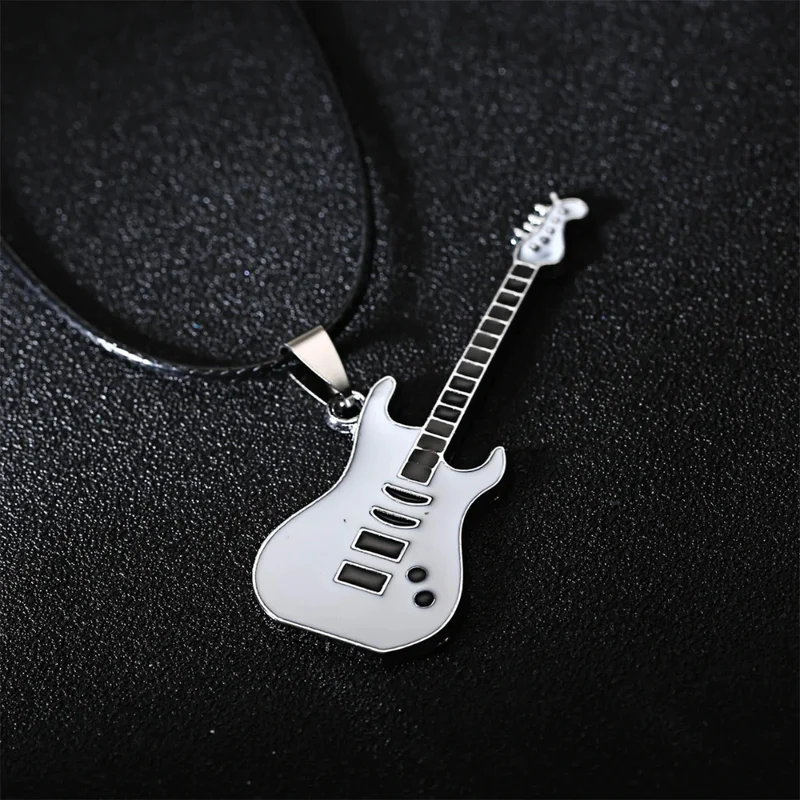 Collier Pendentif Guitare Couleurs