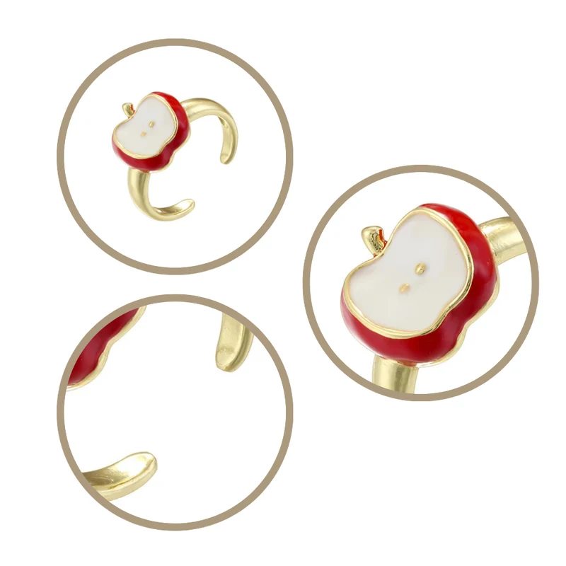 Bague Pomme Croquée