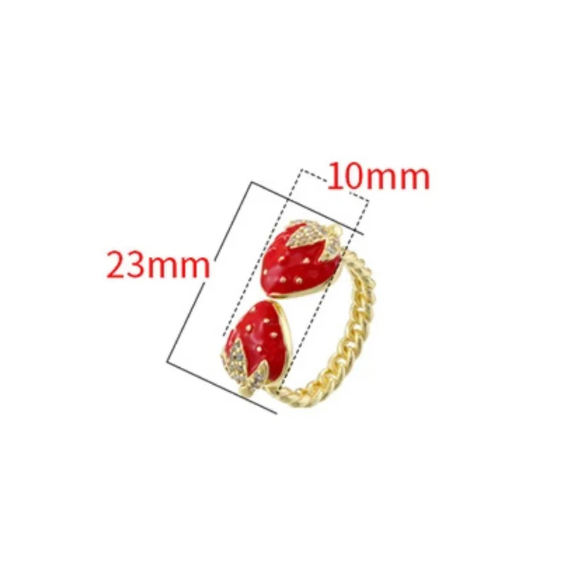 Bague Double Fraise