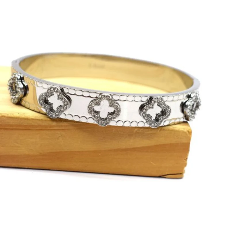 Bracelet Jonc Trèfle Tendance