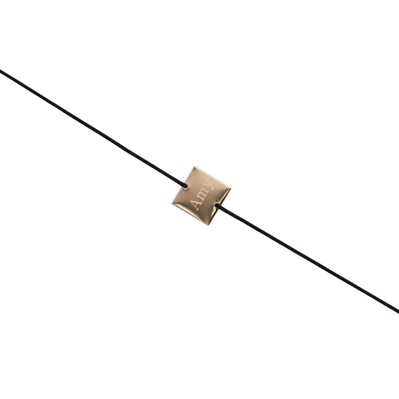 GRAVURE CORDON CARRE OR