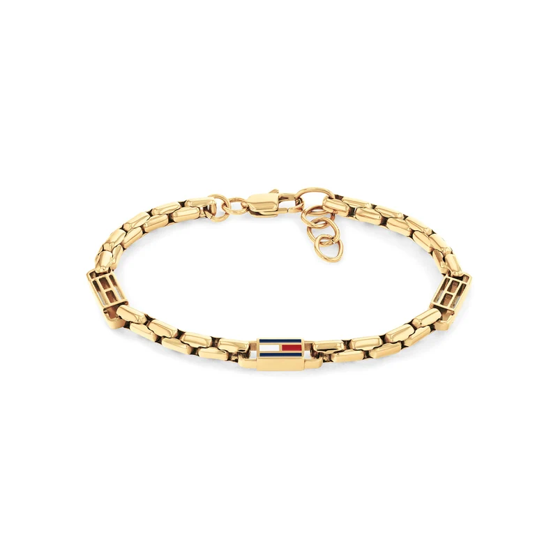 Tommy Hilfiger Acier Inoxydable Doré Homme Bracelet Chaîne TJ2790675