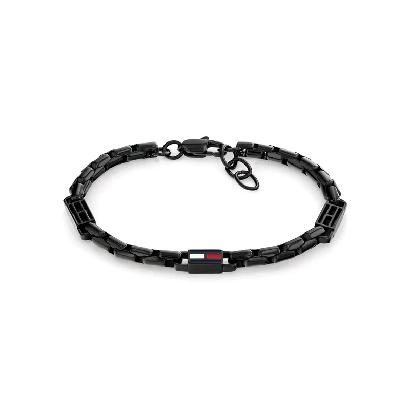 Tommy Hilfiger Acier Inoxydable Noir Homme Bracelet Chaîne TJ2790676