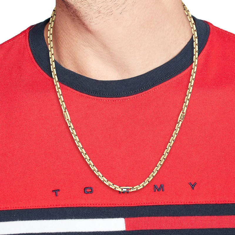 Tommy Hilfiger Acier Inoxydable Doré Homme Collier TJ2790673