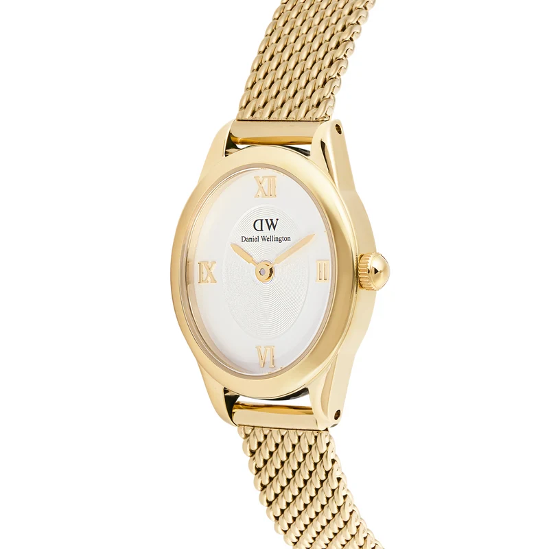 Daniel Wellington Ophelia Mini Mesh White doré montre femme DW00100939