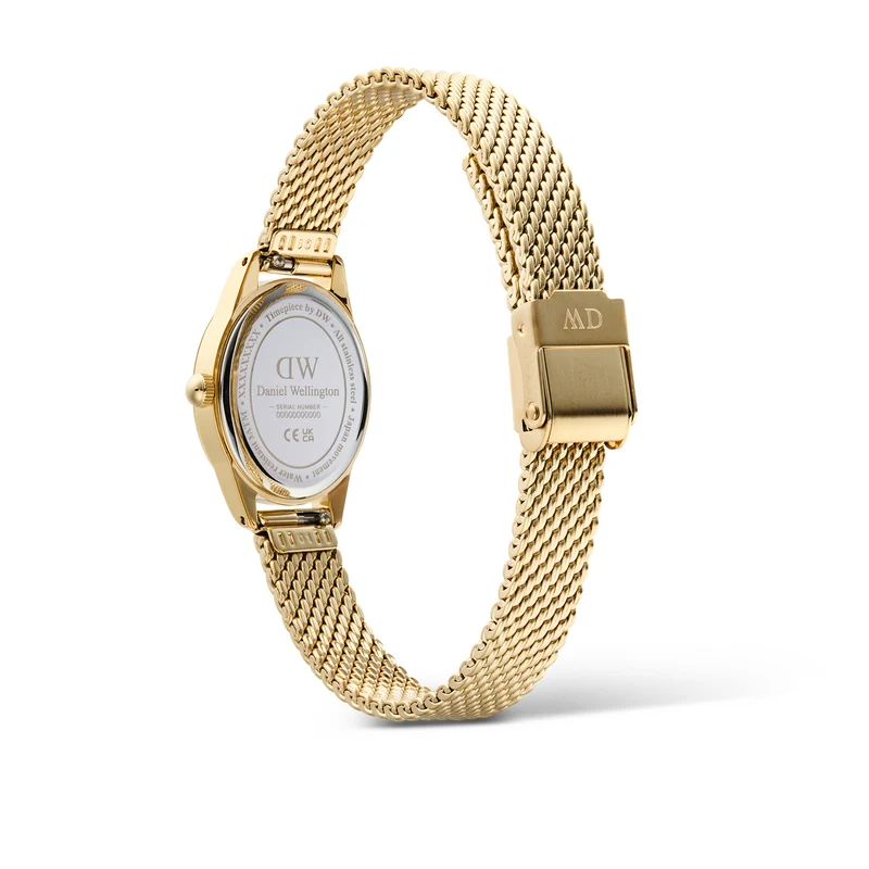 Daniel Wellington Ophelia Mini Mesh White doré montre femme DW00100939