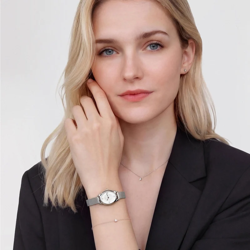 Daniel Wellington Ophelia Mini Mesh White Silver montre femme DW00100938
