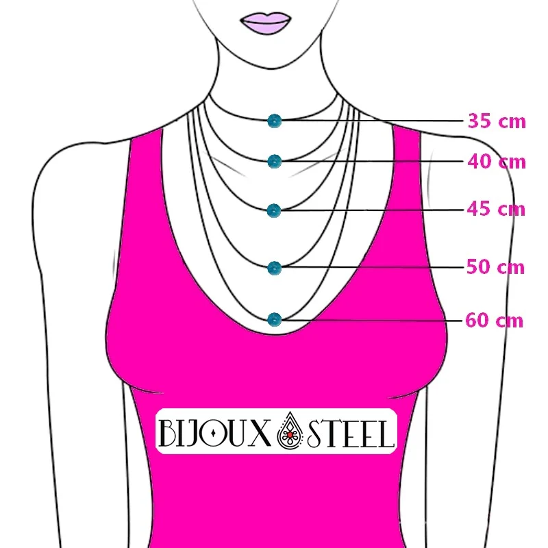Collier à perle d'howlite sur fil de nylon