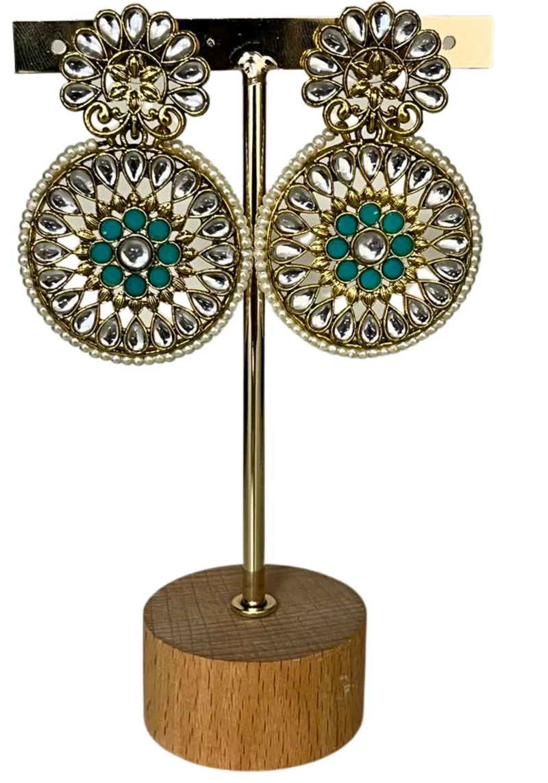 Boucles Indiennes Turquoise Suguna