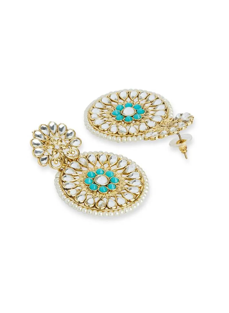 Boucles Indiennes Turquoise Suguna