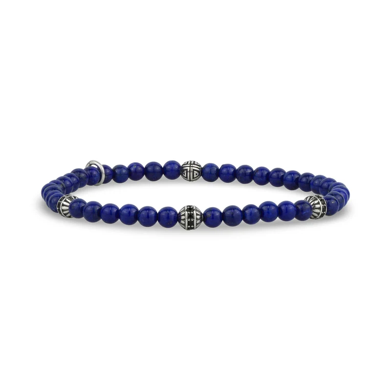 Bracelet de perles enigmatiques en lapis-lazuli