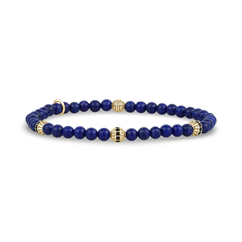 Bracelet de perles enigmatiques en lapis-lazuli