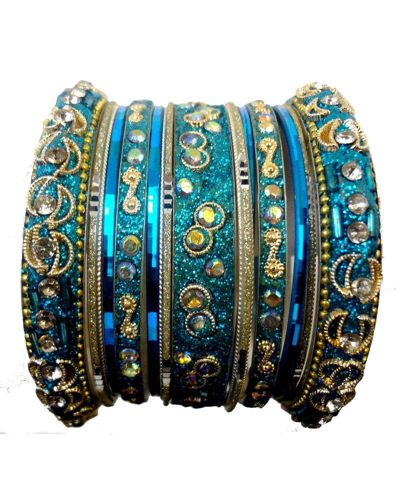 Bracelets Mariage Pierres Tharini - Bleu