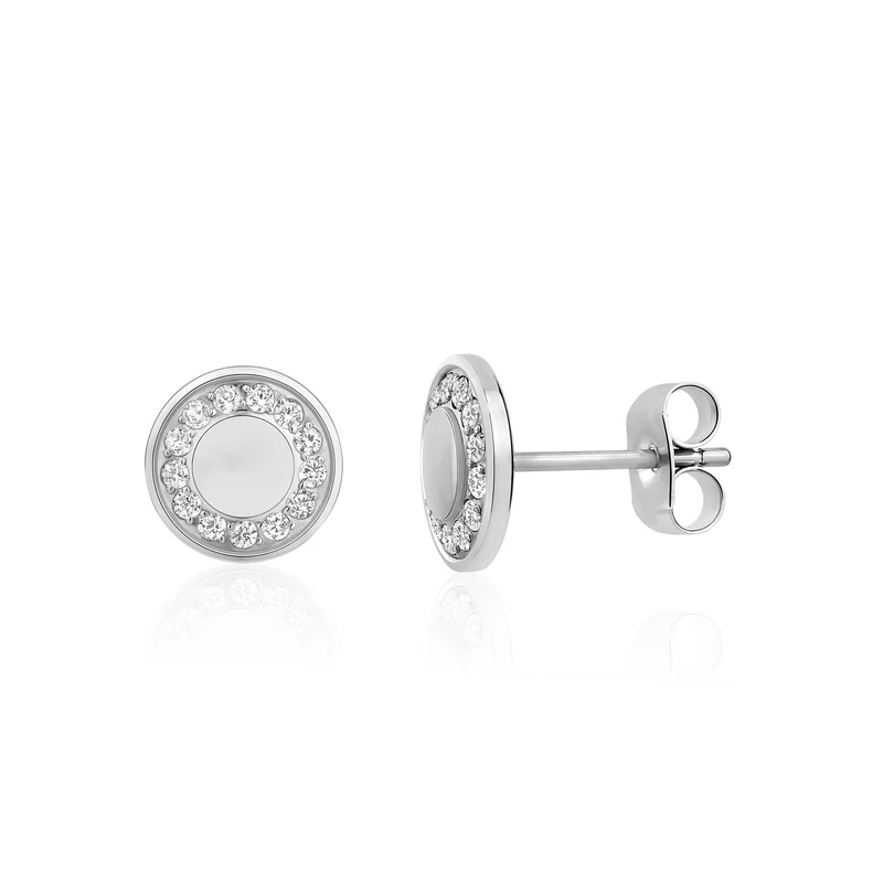 Boucles d'oreilles cercle radieux