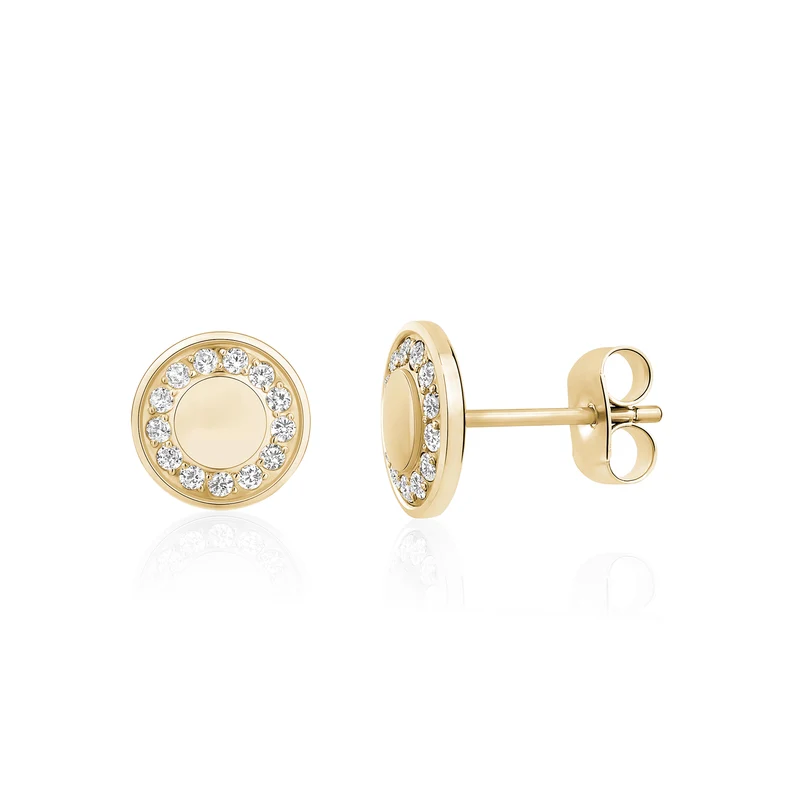 Boucles d'oreilles cercle radieux