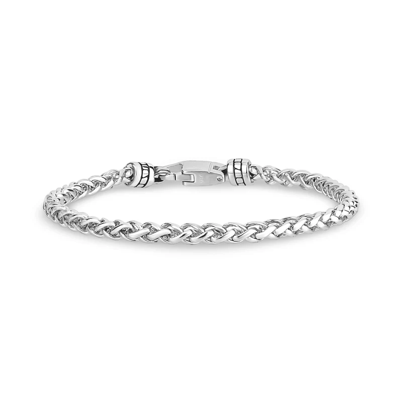 Bracelet en chaîne de blé avec fermoir personnalisé