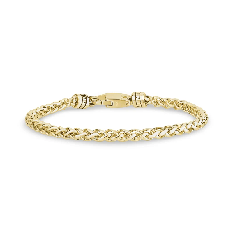 Bracelet en chaîne de blé avec fermoir personnalisé