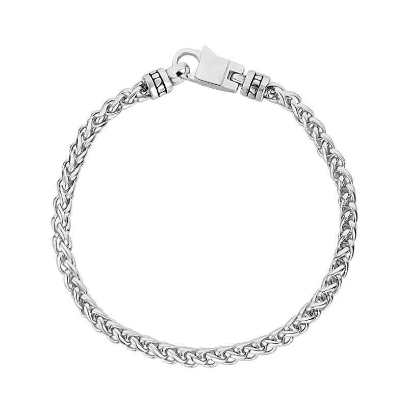 Bracelet en chaîne de blé avec fermoir personnalisé