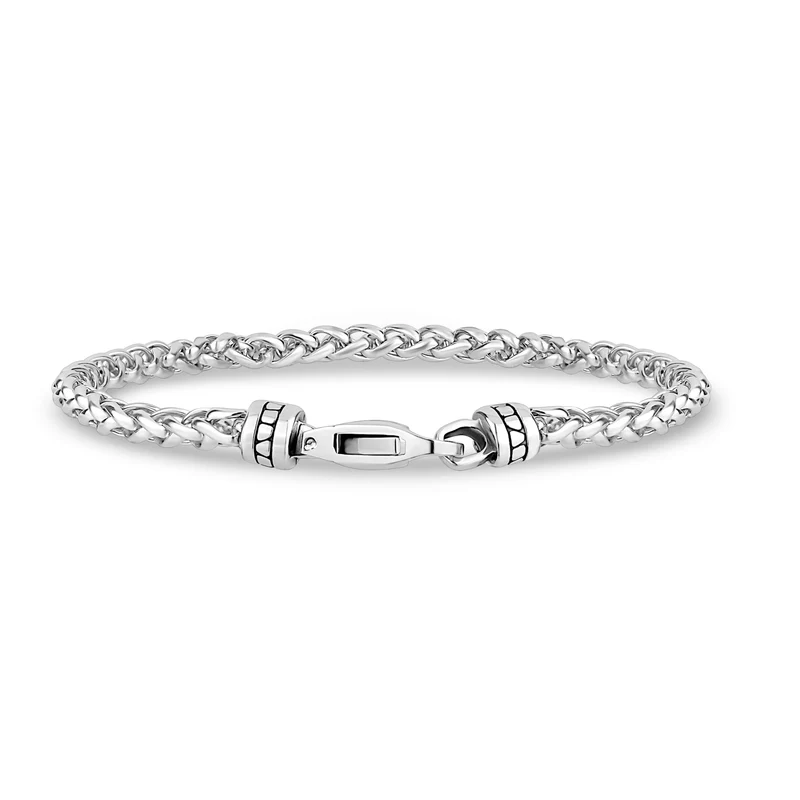 Bracelet en chaîne de blé avec fermoir personnalisé