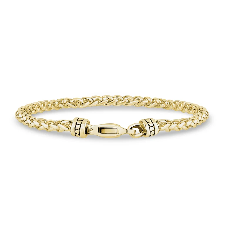Bracelet en chaîne de blé avec fermoir personnalisé