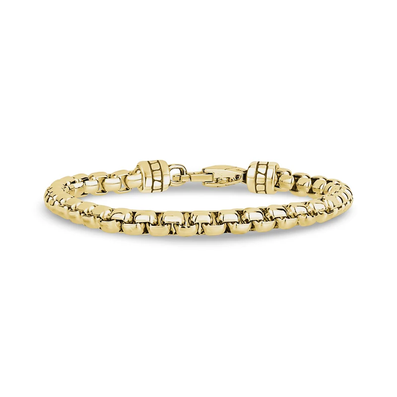 Bracelet à maillons ronds avec fermoir personnalisé