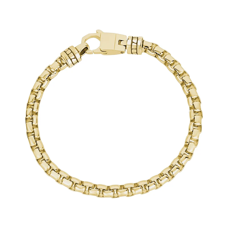 Bracelet à maillons ronds avec fermoir personnalisé