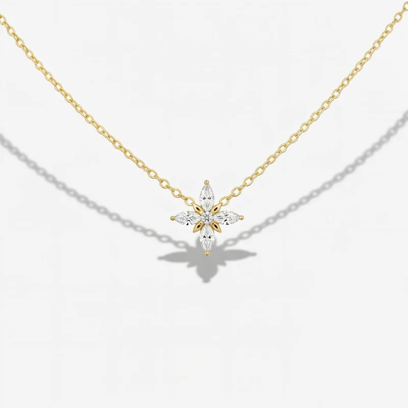 Collier Étoile Filante Sertie De Strass