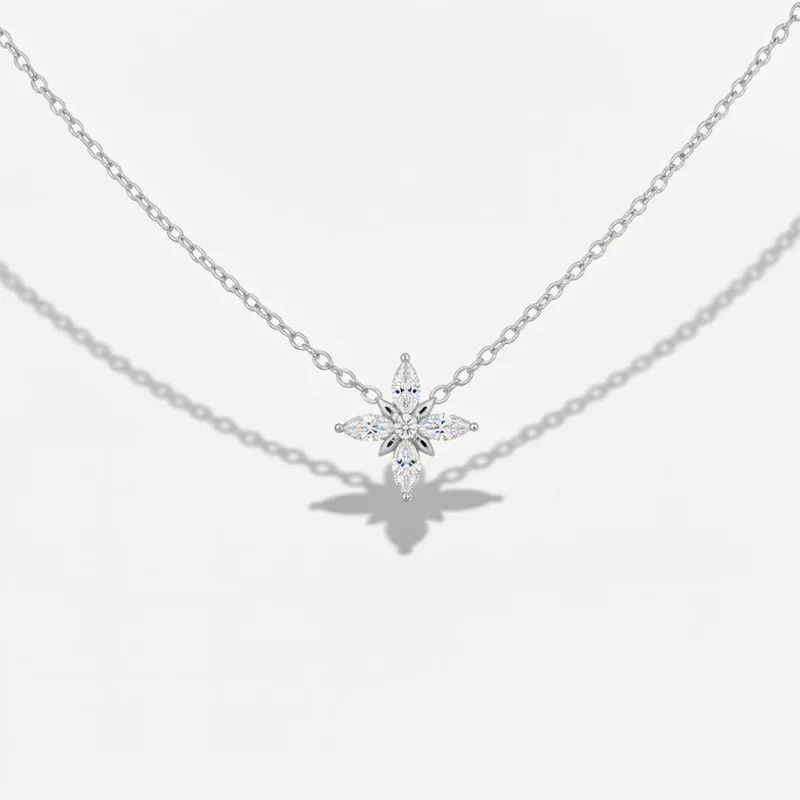 Collier Étoile Filante Sertie De Strass