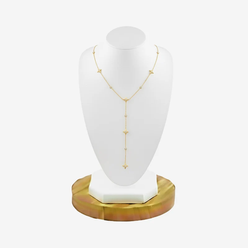 Collier Long Étoile Incrustée De Strass