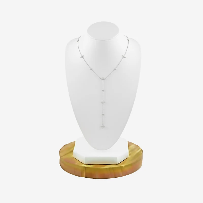 Collier Long Étoile Incrustée De Strass