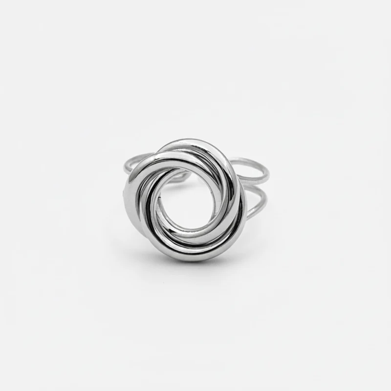 Bague Artistique Au Design Torsadé