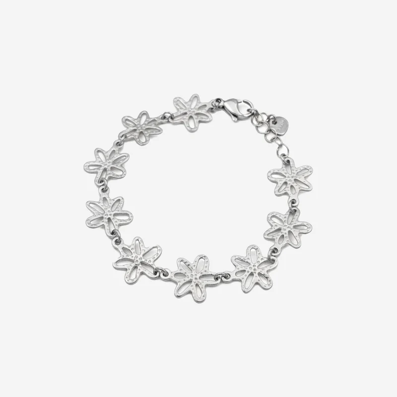 Bracelet Ajouré En Forme De Fleur A Cinq Pétales