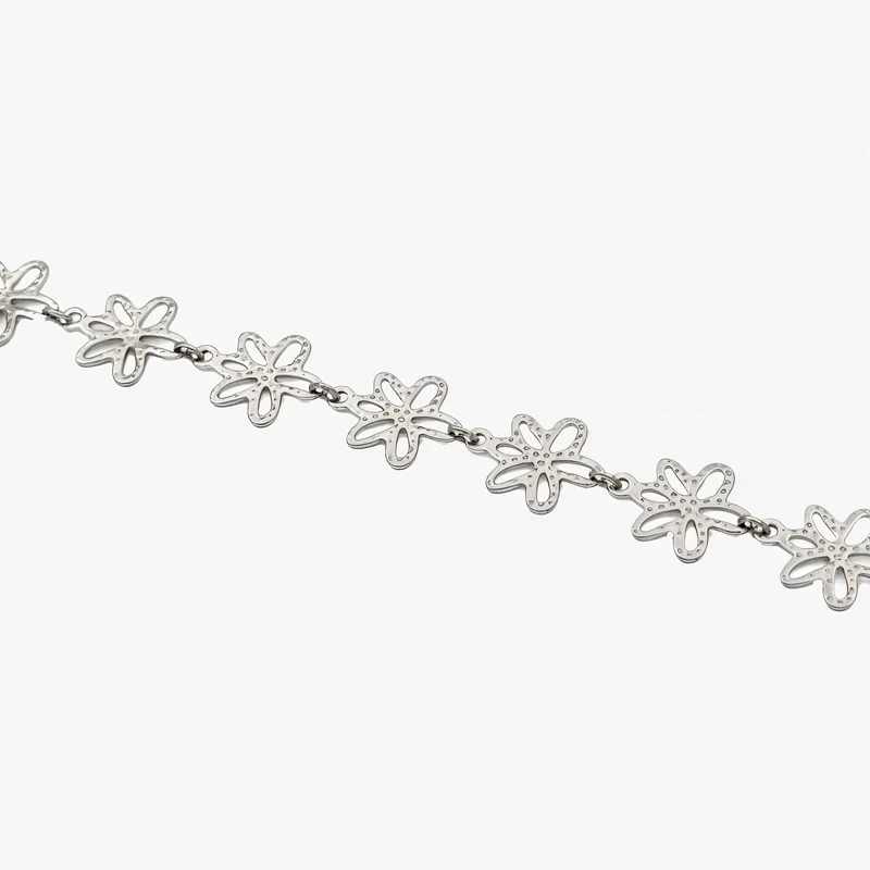 Bracelet Ajouré En Forme De Fleur A Cinq Pétales