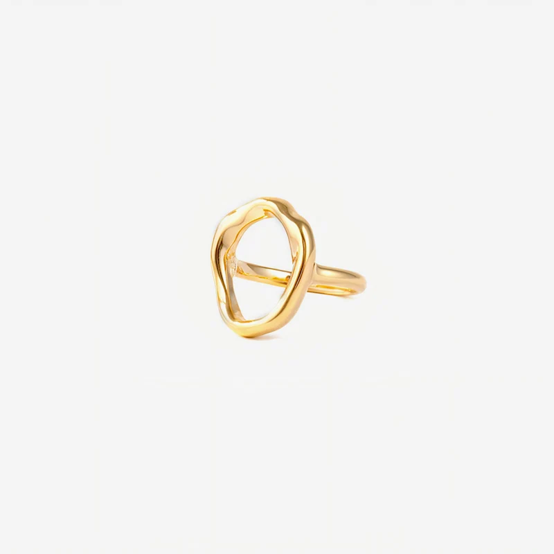 Bague Minimaliste À Anneau Creux Et Élégant