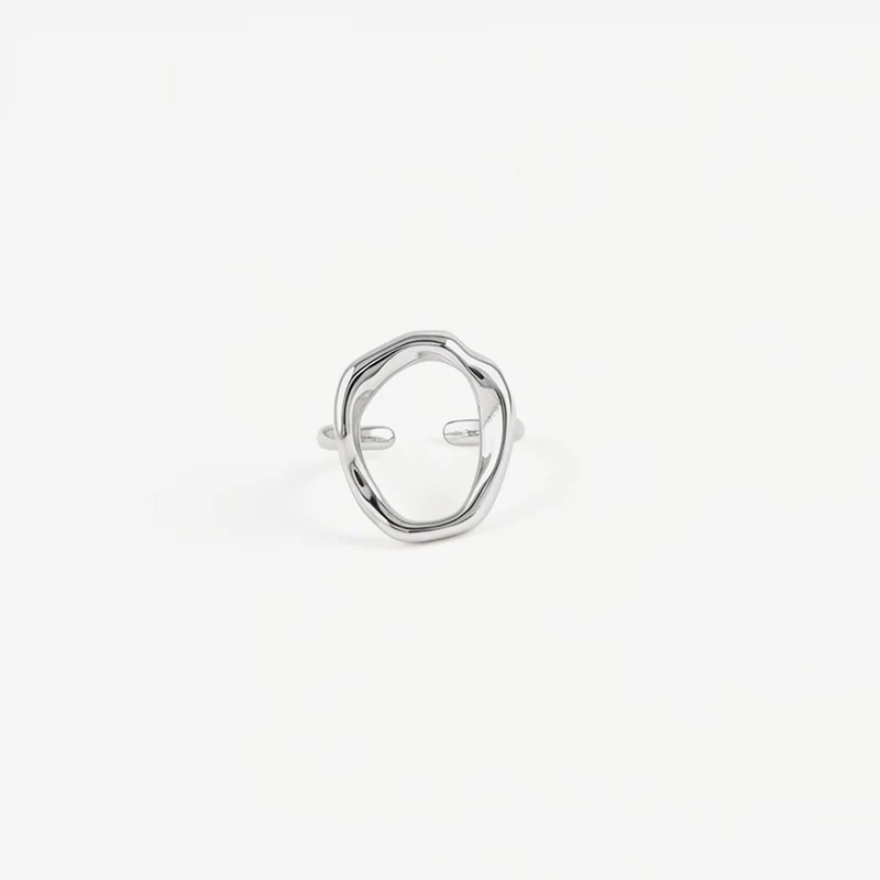 Bague Minimaliste À Anneau Creux Et Élégant