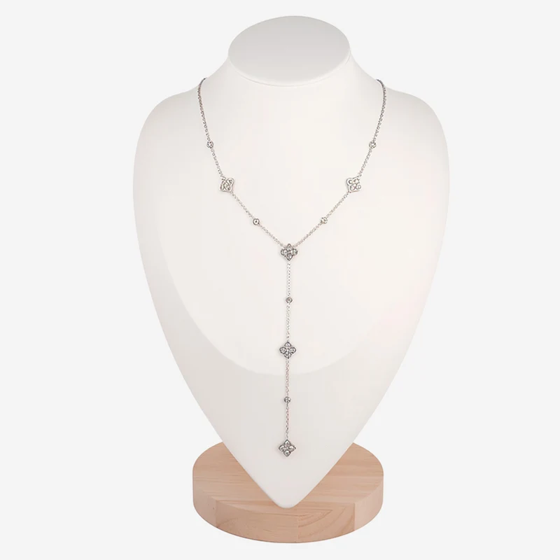 Collier Long Trèfle À Quatre Feuilles Porte-Bonheur