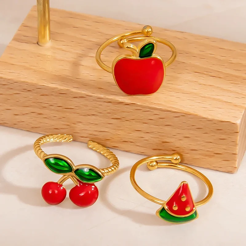 Bague Pastèque Réglable