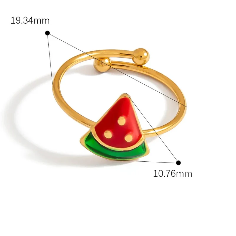 Bague Pastèque Réglable
