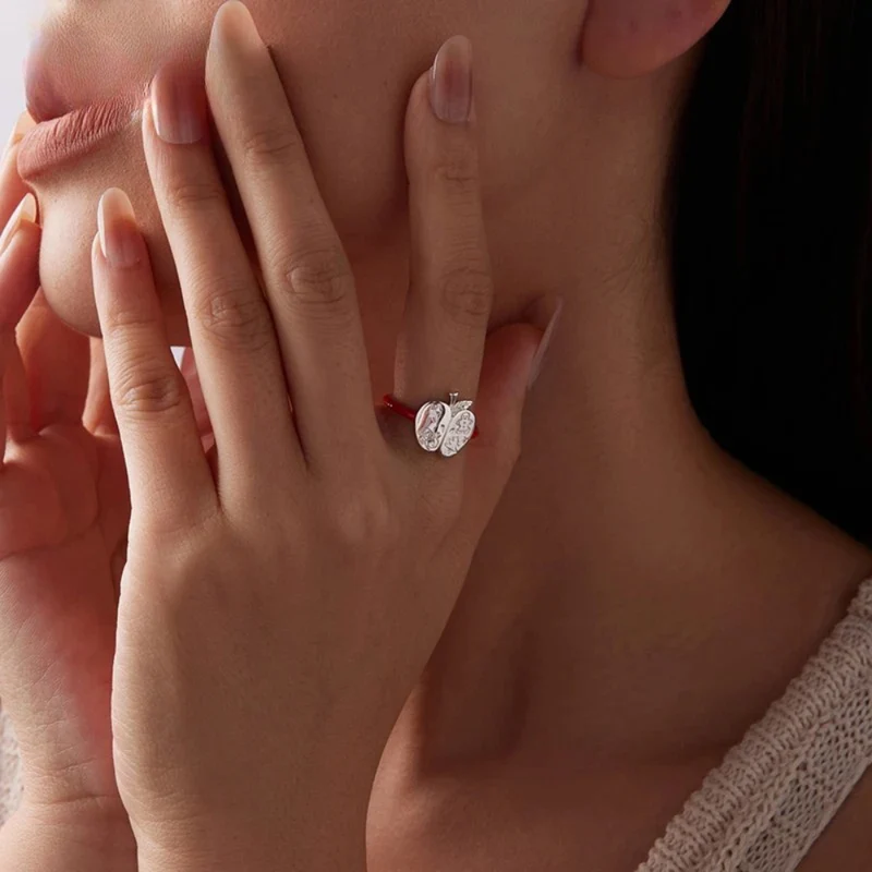 Bague Pomme Noël