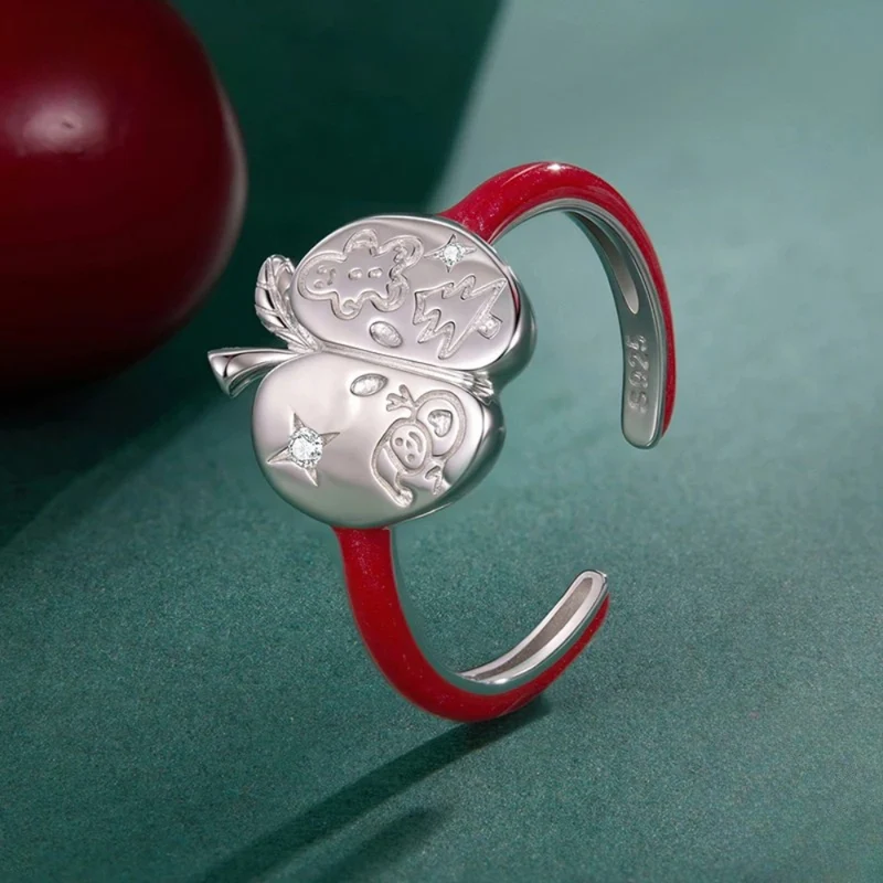 Bague Pomme Noël