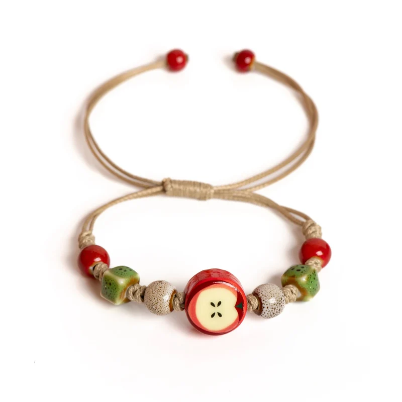 Bracelet Cordon Pomme
