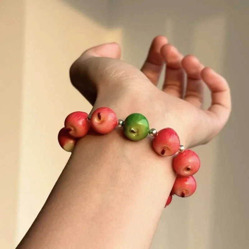 Bracelet en Perles de Pomme