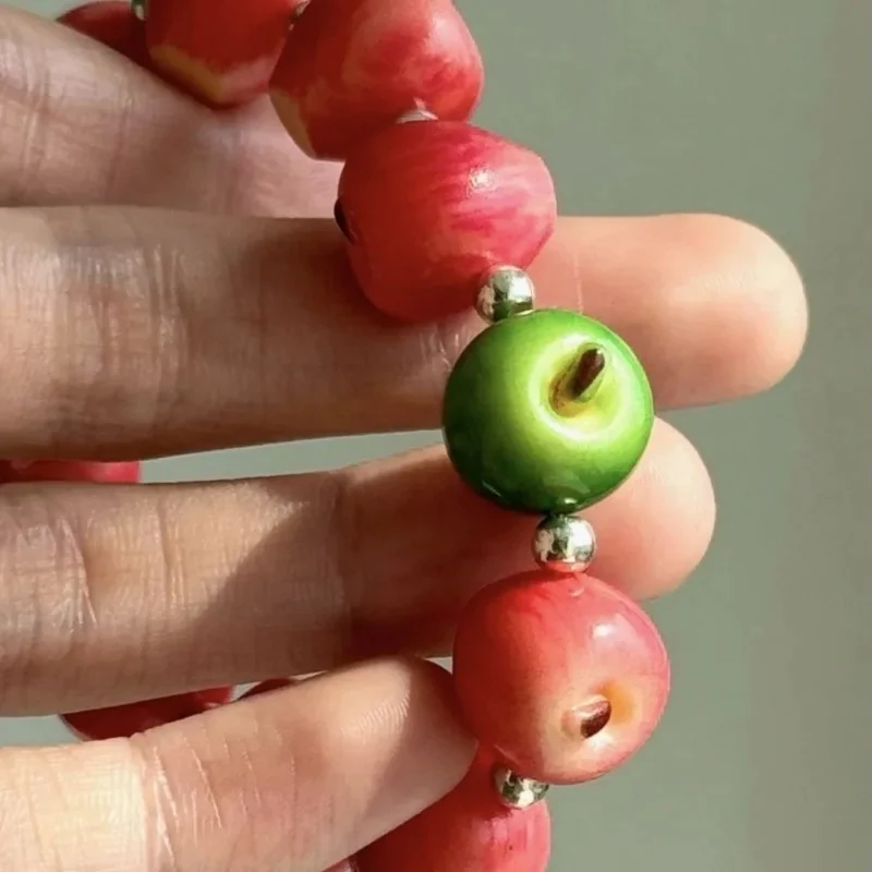 Bracelet en Perles de Pomme
