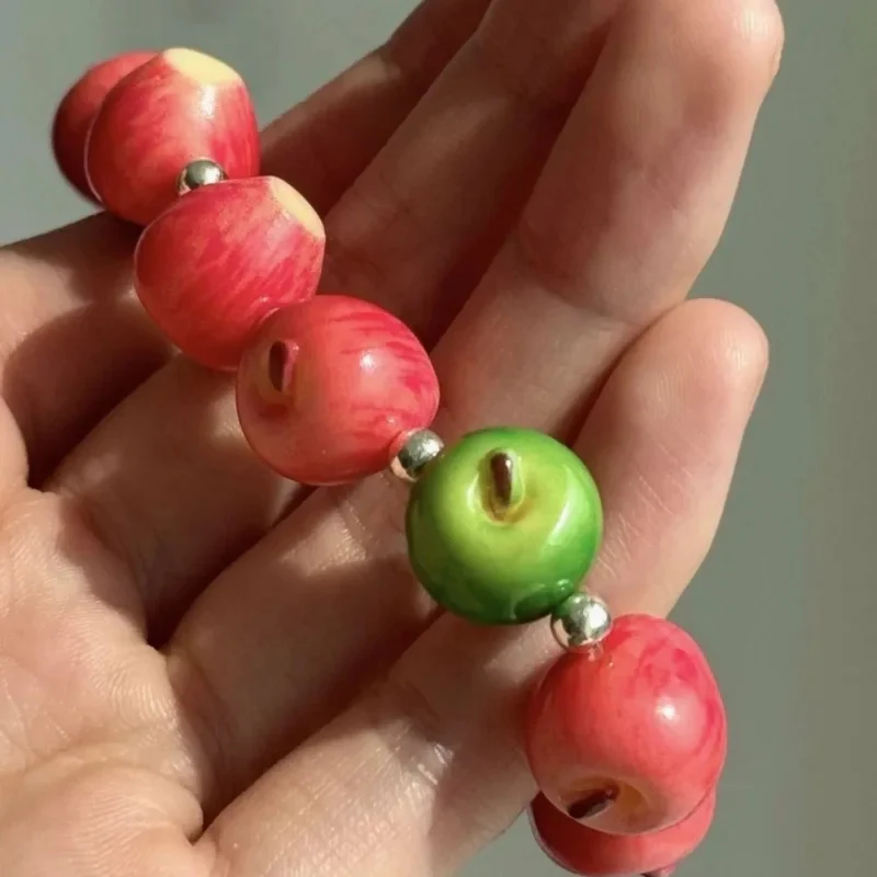 Bracelet en Perles de Pomme