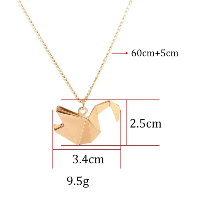 Collier Cygne en Papier