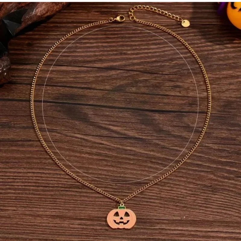 Collier Citrouille Orange