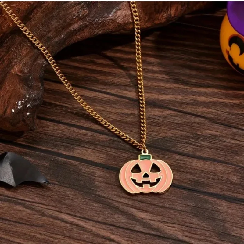 Collier Citrouille Orange