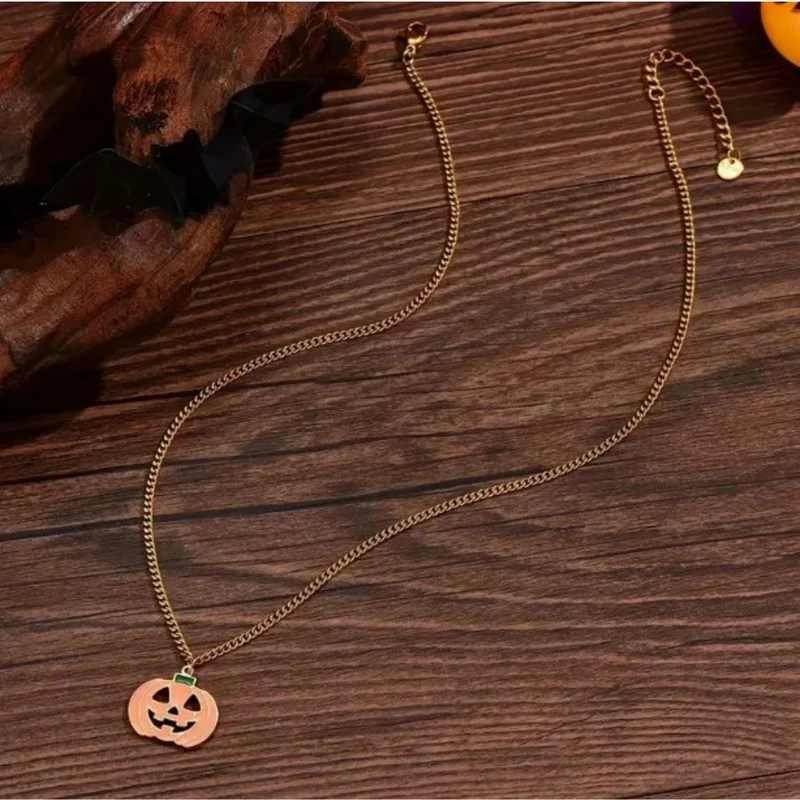 Collier Citrouille Orange